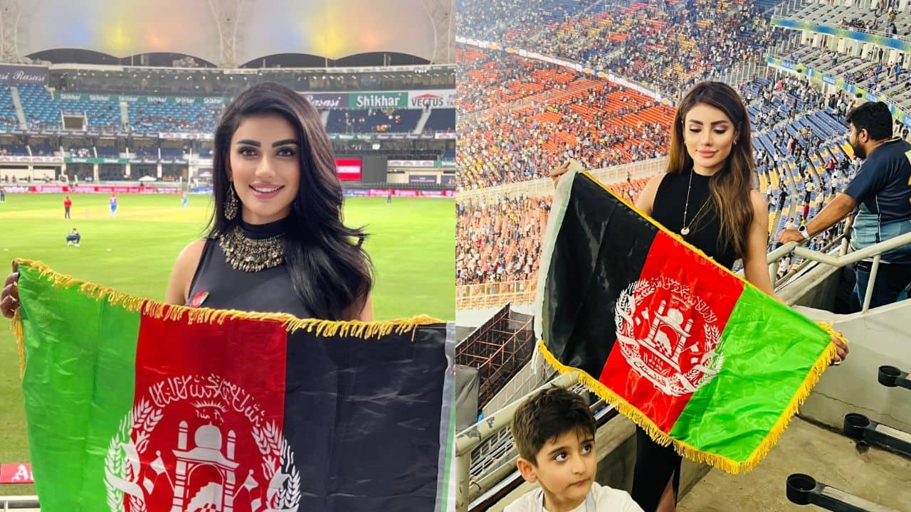 Gujarat Titans' Mystery Fangirl From Afghanistan Becomes Internet Sensation - WATCH Viral Video